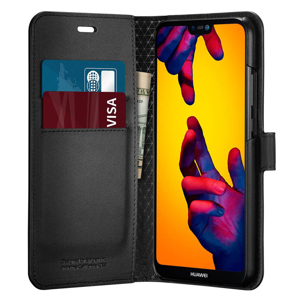 Spigen® Wallet S™ L22CS23078 Huawei P20 Lite Case - Black