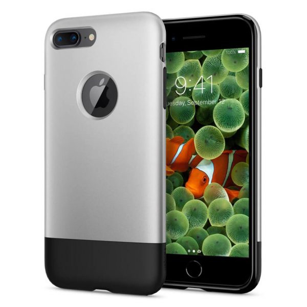 Spigen® Classic One™ 055CS24412 iPhone 8 Plus / 7 Plus 10th Year Anniversary Limited Edition Case - Aluminum Gray