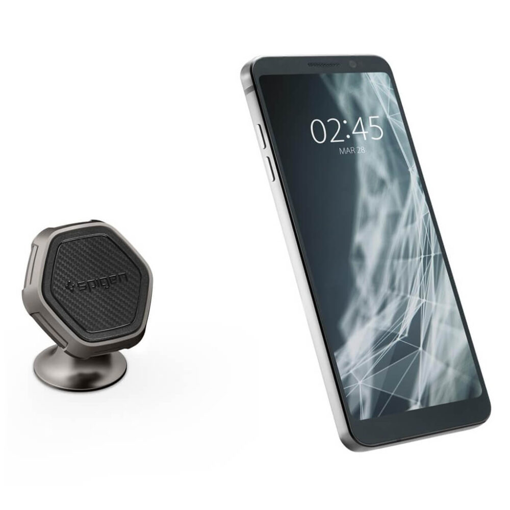 Spigen® Kuel® QS40 000CG22760 Metal Body Quad Magnetic Car Mount Holder