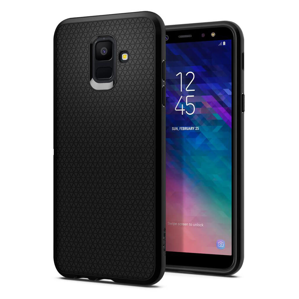Spigen® Liquid Air™ 596CS24093 Samsung Galaxy A6 (2018) Case - Black