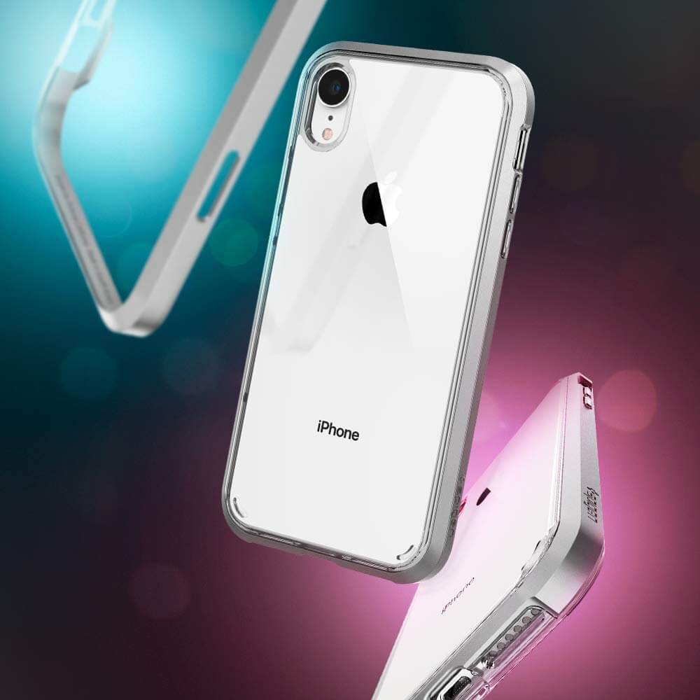 Spigen® Neo Hybrid Crystal™ 064CS24885 iPhone XR Case - Satin Silver