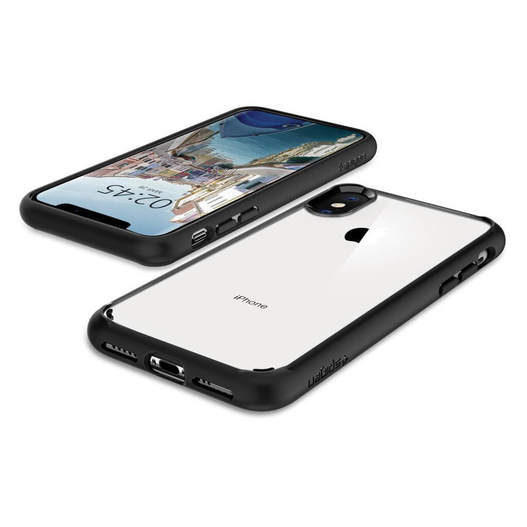 Spigen® Ultra Hybrid™ 063CS25116 iPhone XS / X Case - Matte Black