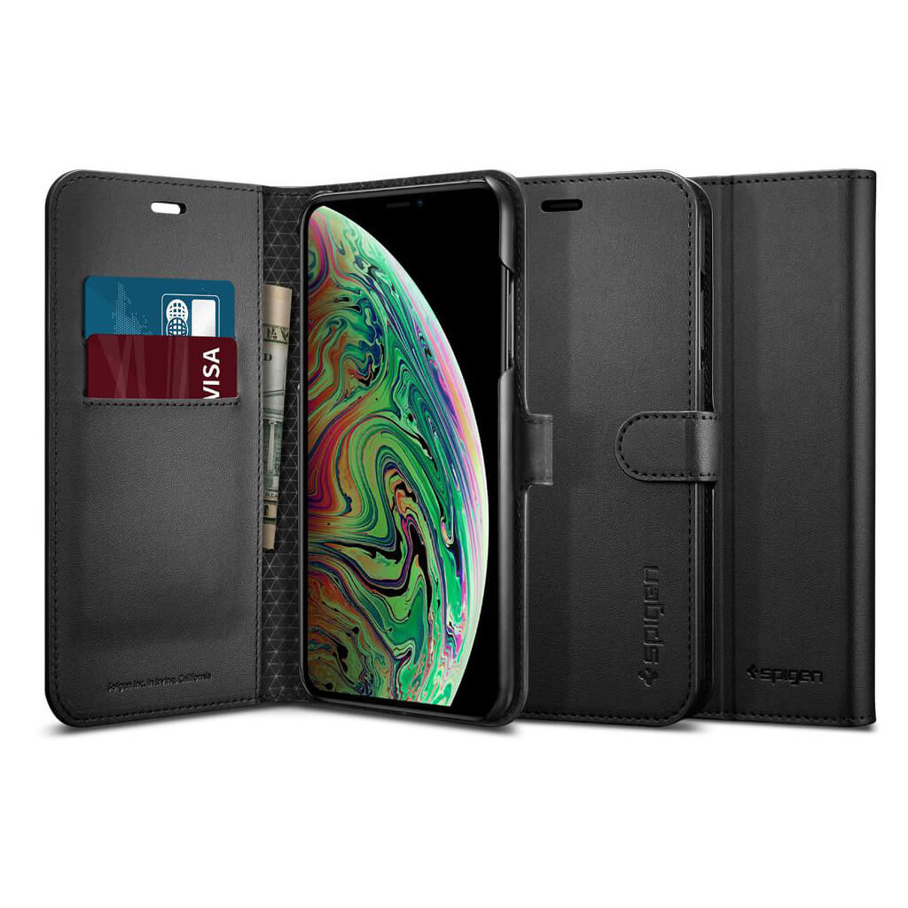 Spigen® Wallet S™ 065CS24841 iPhone XS Max Case - Black