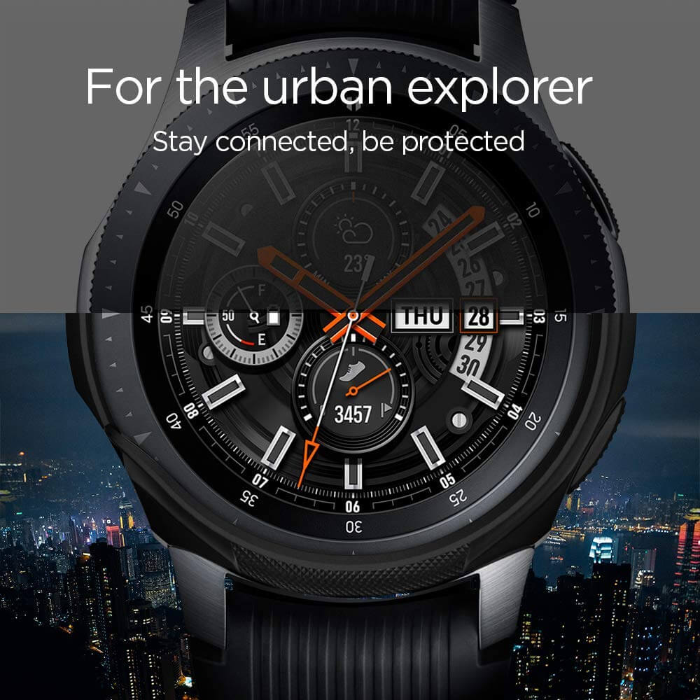 Spigen® Liquid Air™ 603CS25100 Samsung Gear S3 Frontier Galaxy Watch (46mm) Case - Black