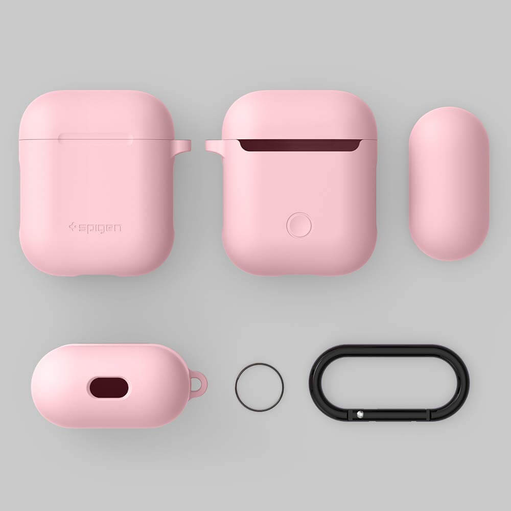Spigen® Apple AirPods Silicone Case / 066CS24810 - Pink