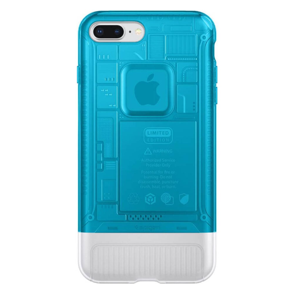 Spigen® Classic C1 055CS24428 iPhone 8 Plus / 7 Plus 10th Year Anniversary Limited Edition Case - Blueberry