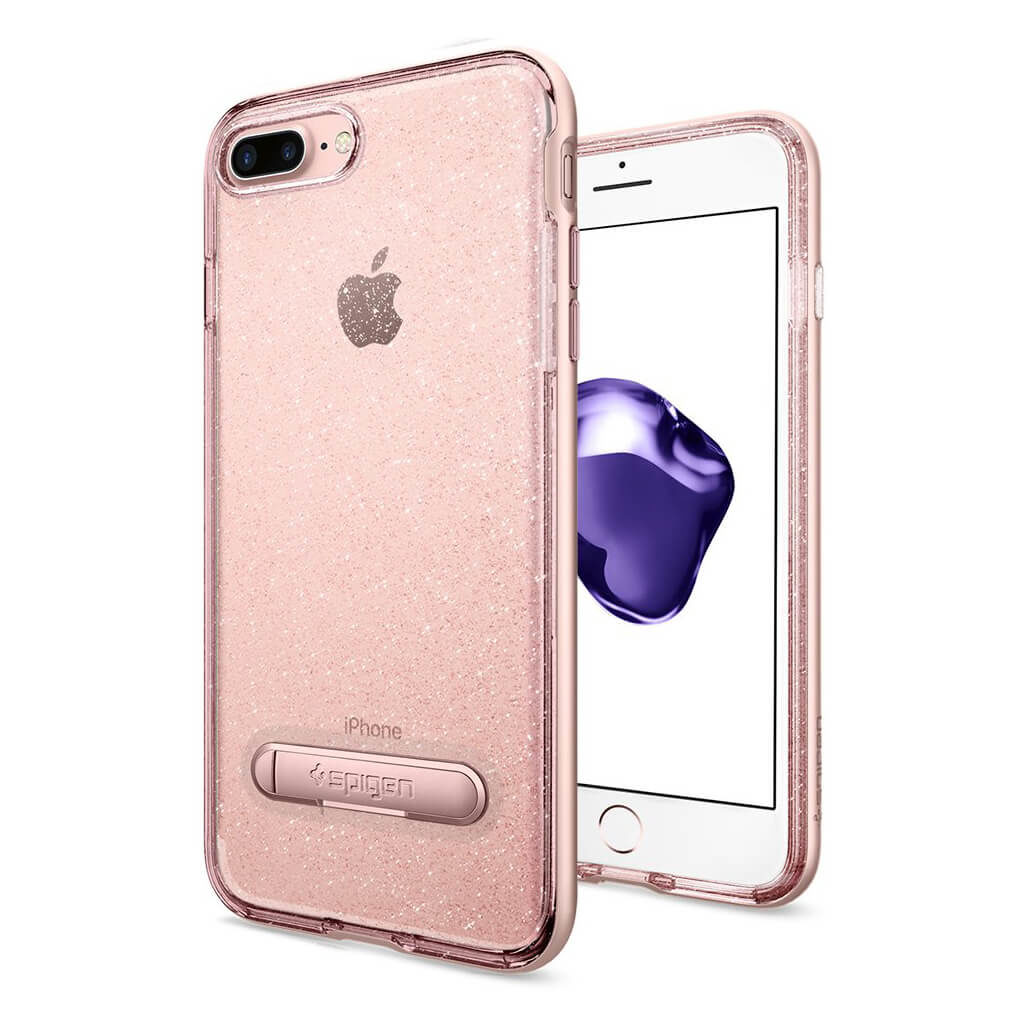 Spigen® Crystal Hybrid Glitter™ 043CS21216 iPhone 7 Plus Case - Rose Quartz