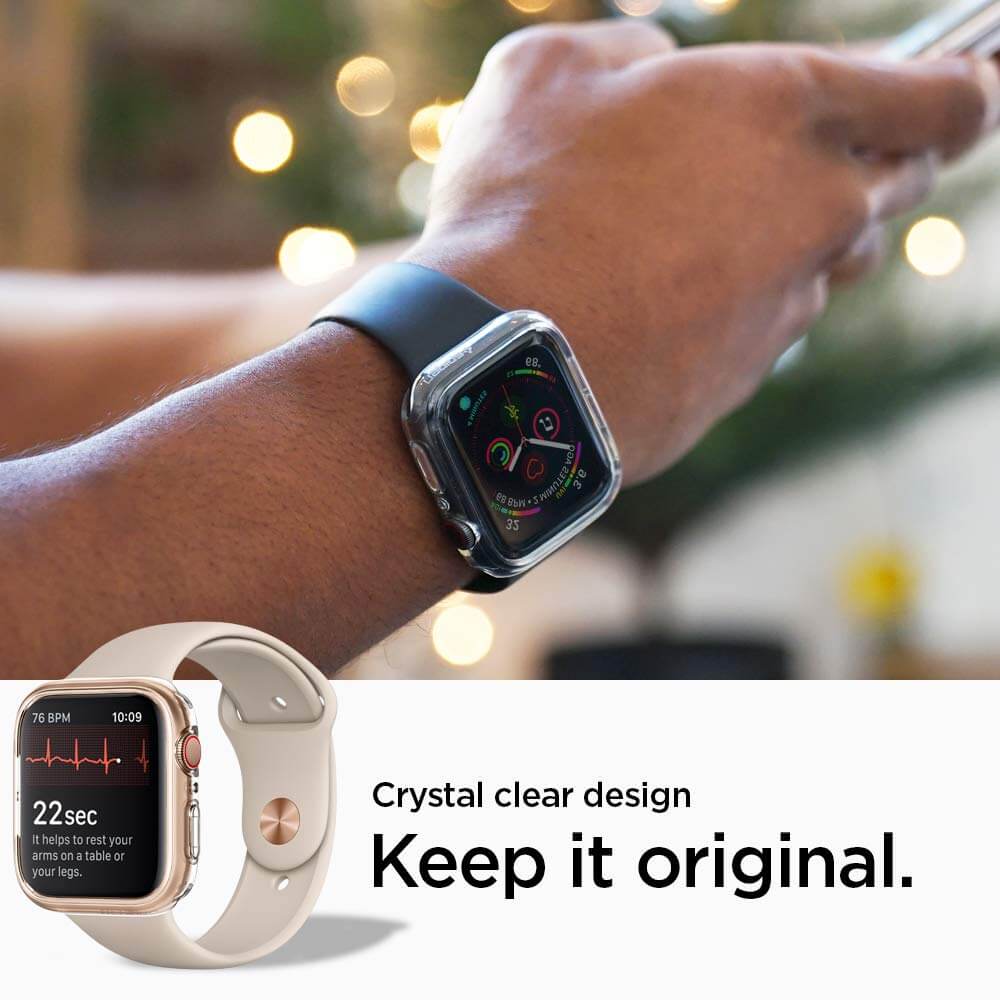 Spigen® Liquid Crystal™ 061CS24483 Apple Watch Series 4 (40mm) Case - Crystal Clear