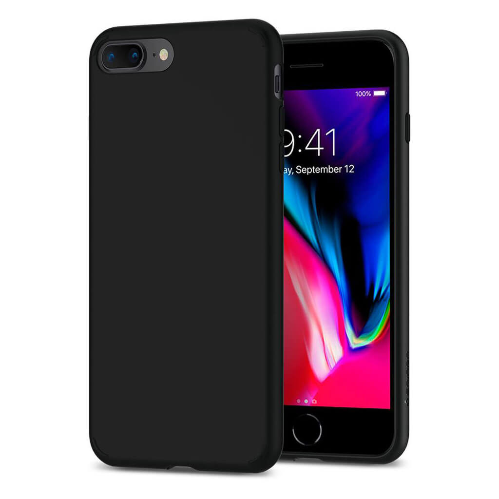 Spigen® Liquid Crystal™ 2 055CS22234 iPhone 8 Plus / 7 Plus Case - Matte Black
