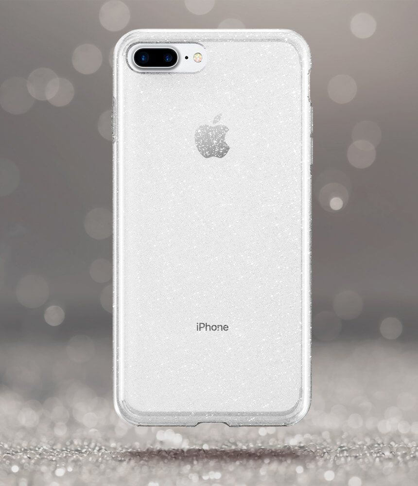 Spigen® Liquid Crystal Glitter™ 043CS21758 iPhone 8 Plus / 7 Plus Case - Crystal Quartz