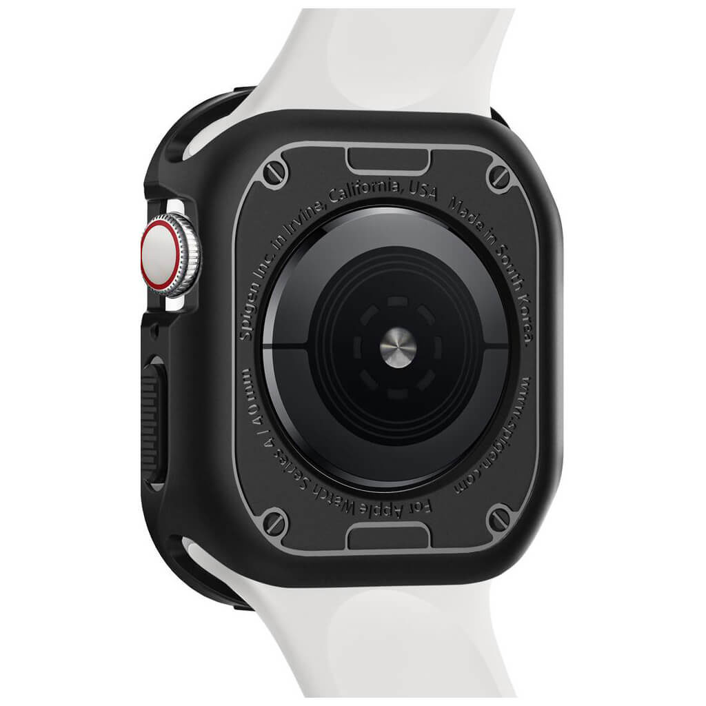 Spigen® Rugged Armor™ 061CS24480 Apple Watch Series 4 (40mm) Case - Black
