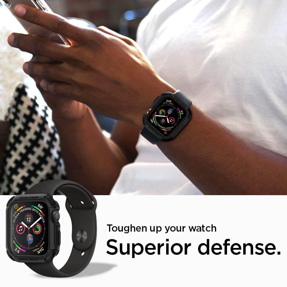 Spigen® Tough Armor™ 062CS24477 Apple Watch Series 4 (44mm) Case - Black