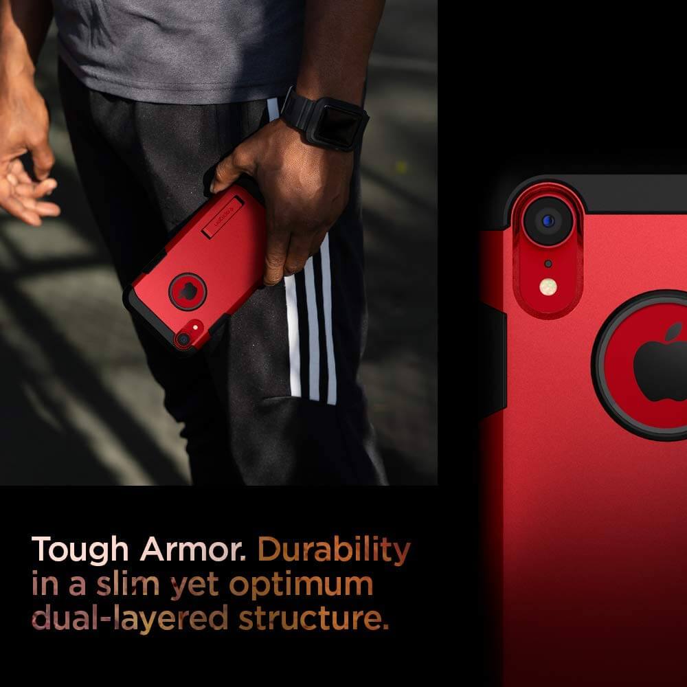 Spigen® Tough Armor™ 064CS25338 iPhone XR Case - Red