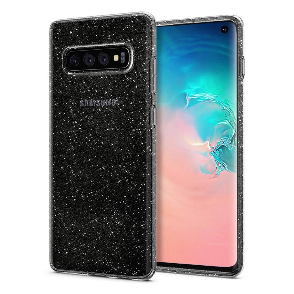 Spigen® Liquid Crystal Glitter™ 605CS25797 Samsung Galaxy S10 Case - Crystal Quartz