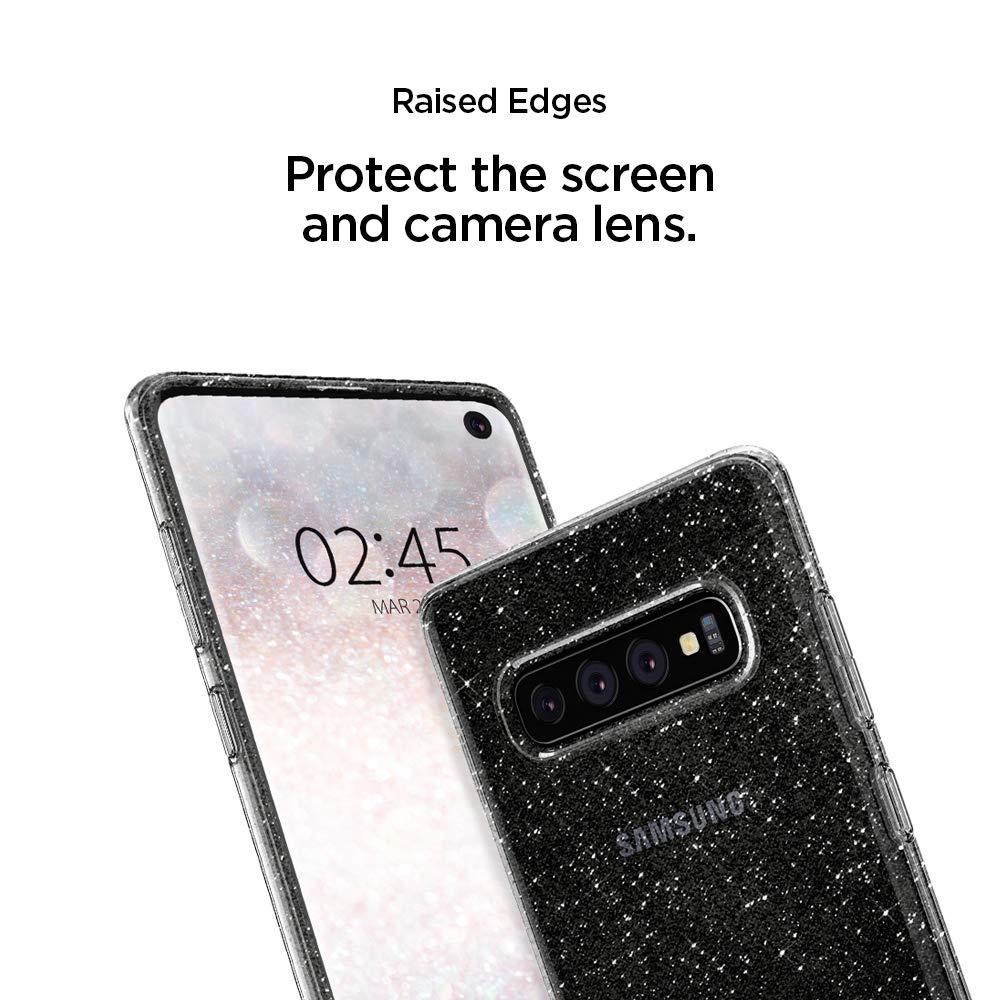 Spigen® Liquid Crystal Glitter™ 605CS25797 Samsung Galaxy S10 Case - Crystal Quartz