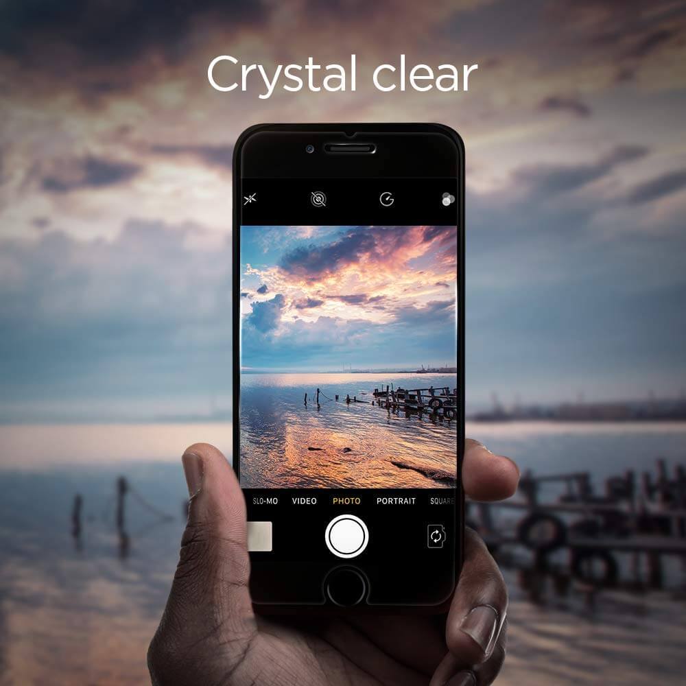 Spigen® (x2Pack) GLAS.tR EZ FIT™ HD iPhone 8 Plus / 7 Plus Premium Tempered Glass Screen Protector
