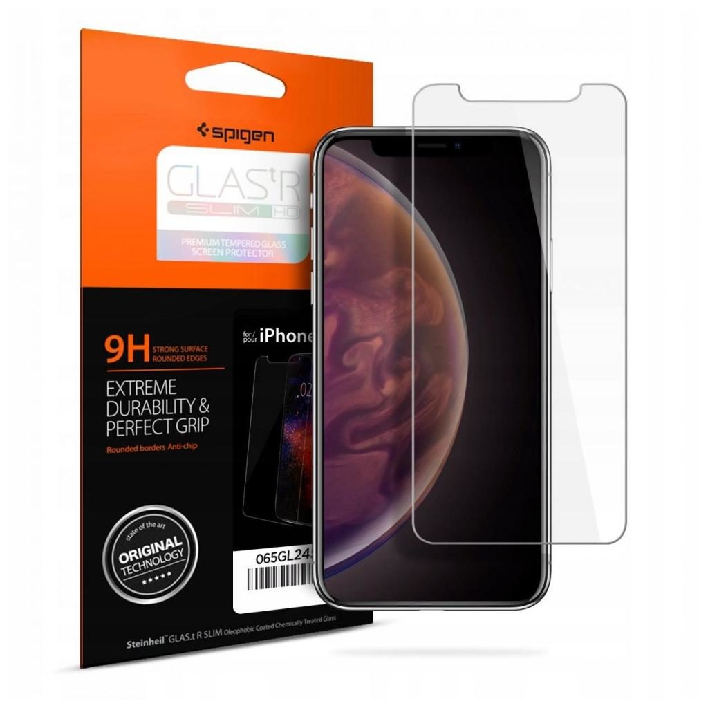 Spigen® GLAS.tR™ HD 063GL24514 iPhone XS / X Premium Tempered Glass Screen Protector