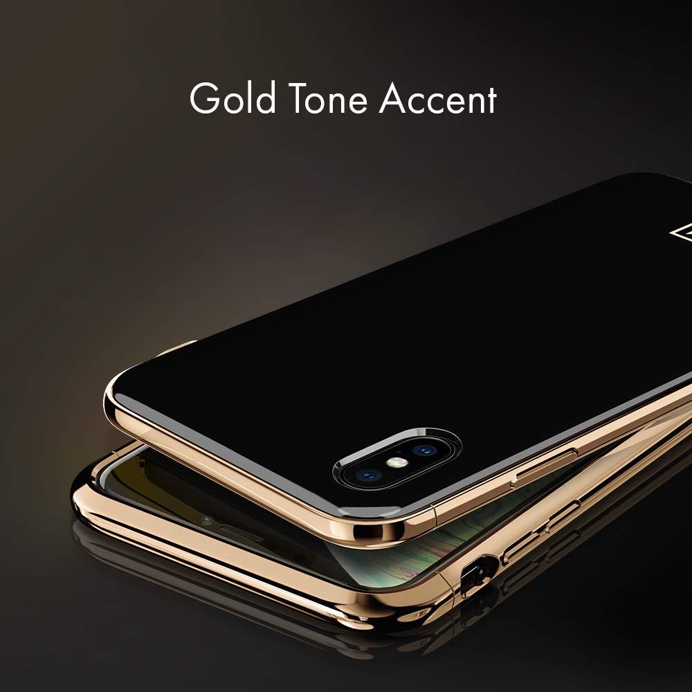 Spigen® La Manon Étui 063CS25310 iPhone XS / X Case - Gold Black