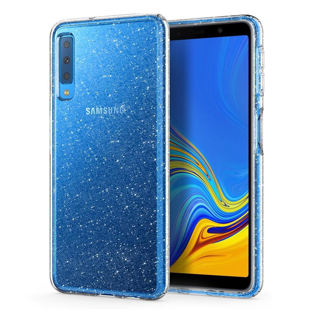 Spigen® Liquid Crystal Glitter™ 608CS25752 Samsung Galaxy A7 (2018) Case - Crystal Quartz