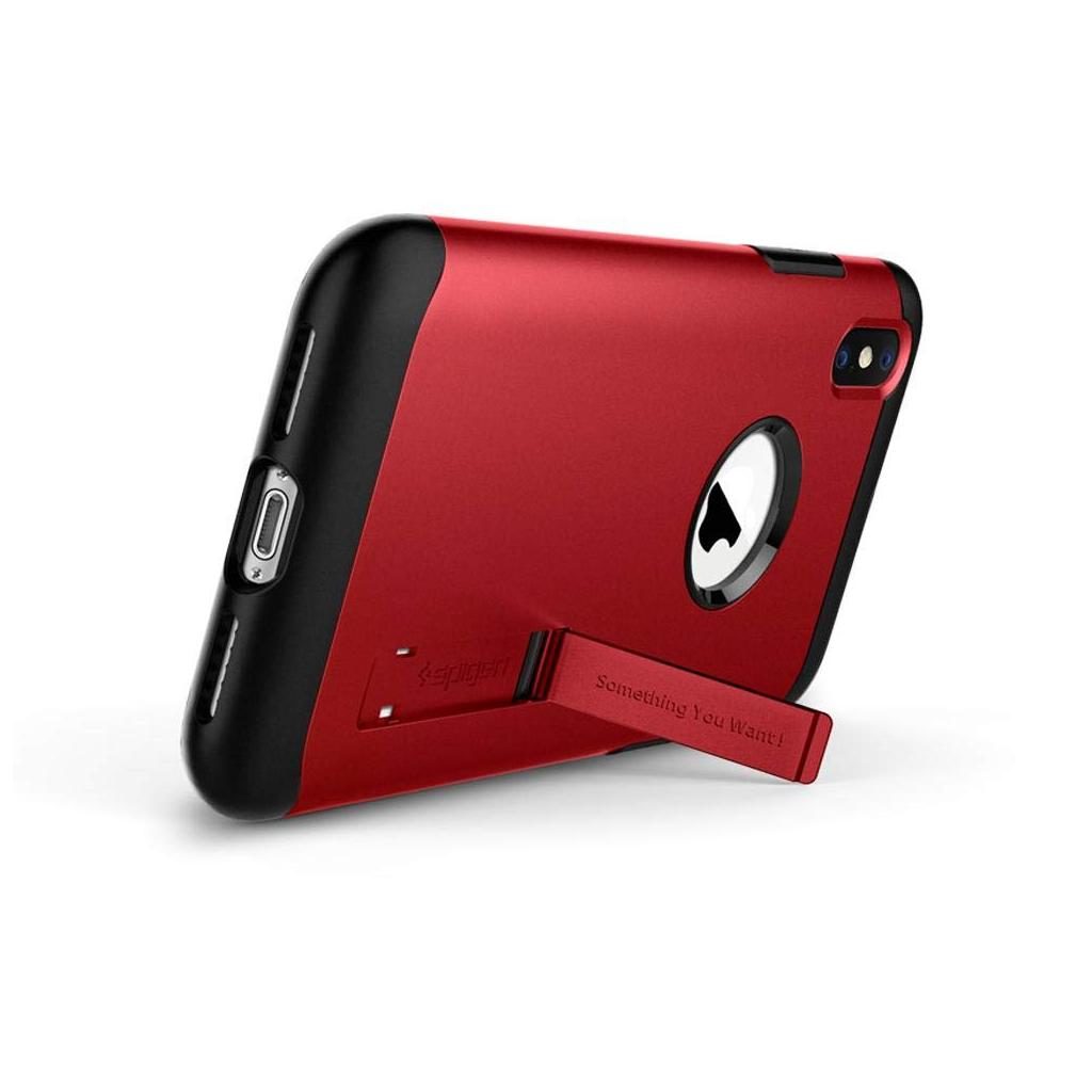 Spigen® Slim Armor™ 063CS25138 iPhone XS / X Case - Merlot Red