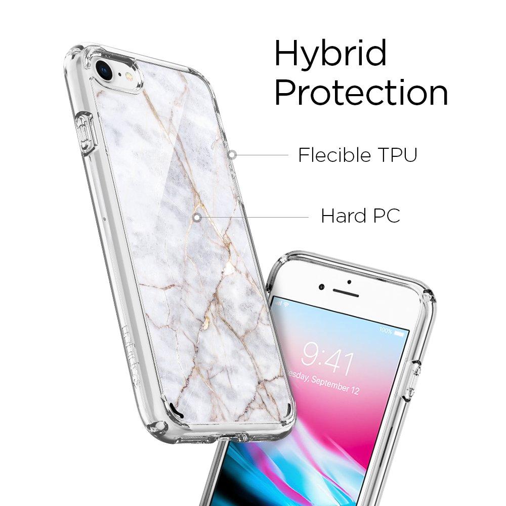Spigen® Ultra Hybrid™ 2 054CS24049 iPhone 8 / 7 - Marble Carrara