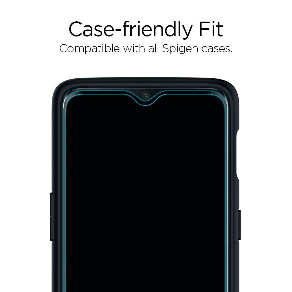 Spigen® GLAS.tR™ Curved Full Cover HD K07GL25446 OnePlus 6T Premium Tempered Glass Screen Protector