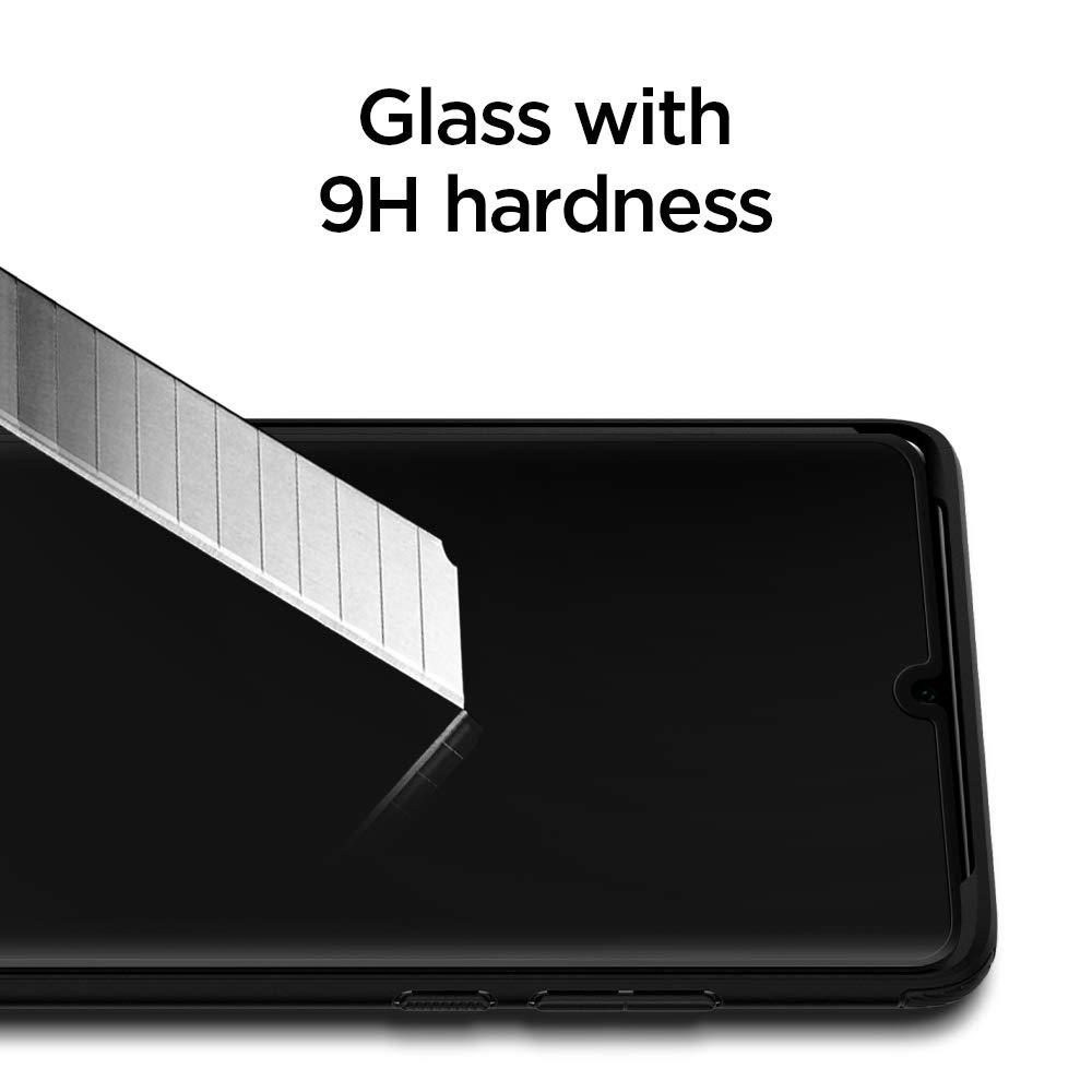Spigen® GLAS.tR™ Curved Full Cover HD L37GL25745 Huawei P30 Pro Premium Tempered Glass Screen Protector