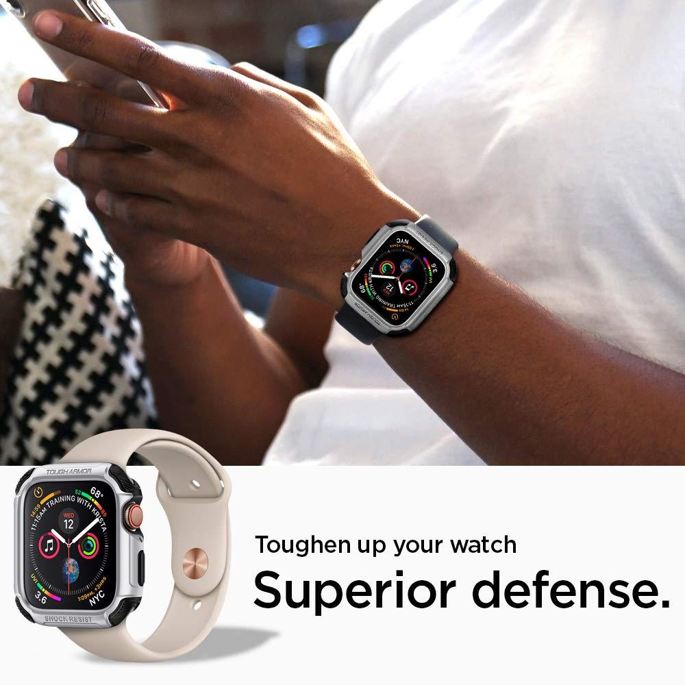 Spigen® Tough Armor™ 062CS24478 Apple Watch Series 4 (44mm) Case - Silver