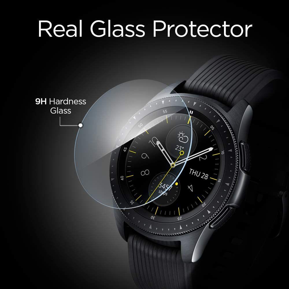 Spigen® (x3Pack) GLAS.tR™ 600GL25075 Galaxy Watch (42mm) Premium Tempered Glass Screen Protector