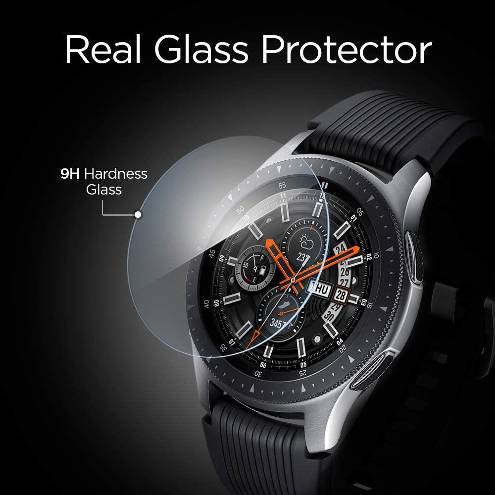 Spigen® (x3Pack) GLAS.tR™ 603GL25595 Galaxy Watch (46mm) Premium Tempered Glass Screen Protector