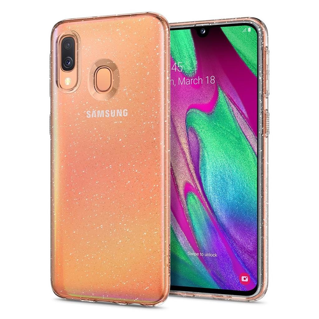 Spigen® Liquid Crystal Glitter™ 618CS26442 Samsung Galaxy A40 Case - Crystal Quartz