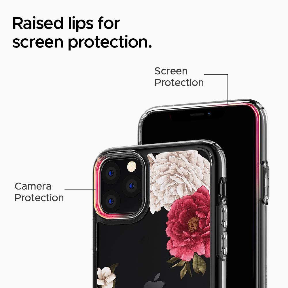Spigen® Cecile Ciel by Cyrill Collection 075CS27168 iPhone 11 Pro Max Case - Red Floral