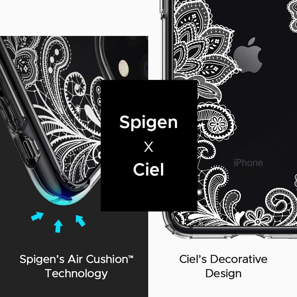 Spigen® Cecile Ciel by Cyrill Collection 076CS27214 iPhone 11 Case - White Mandala