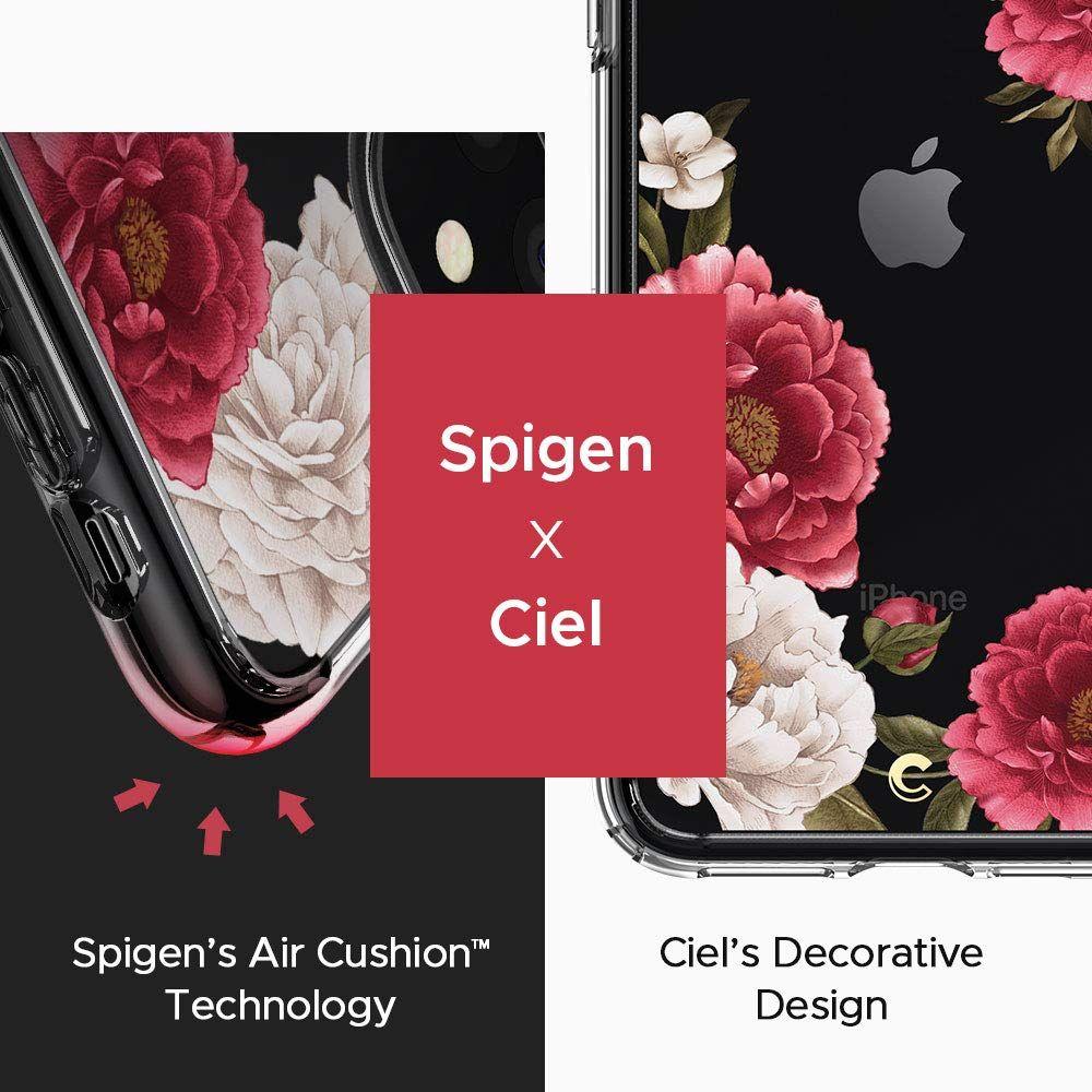 Spigen® Cecile Ciel by Cyrill Collection 076CS27215 iPhone 11 Case - Red Floral