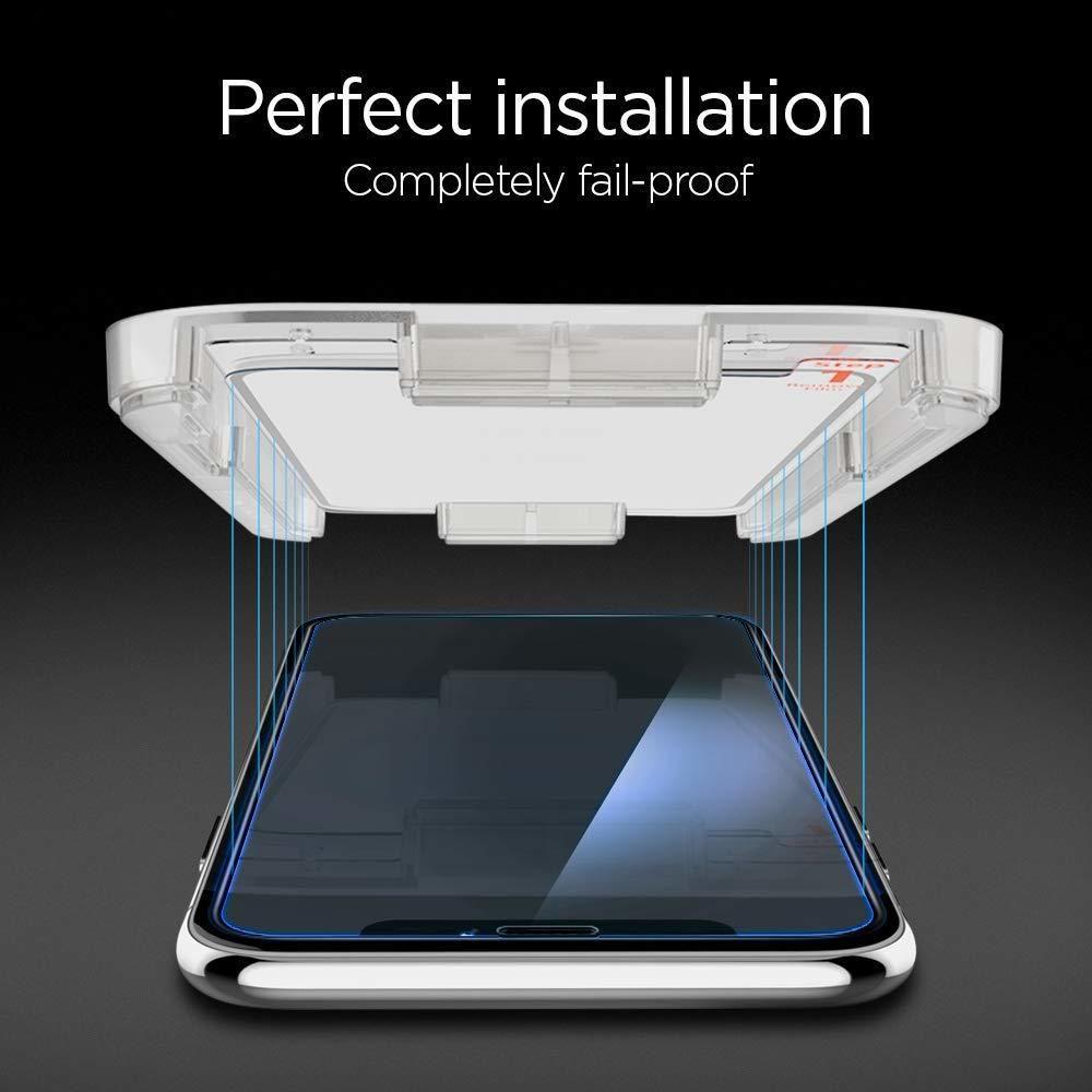Spigen® GLAS.tR EZ FIT™ HD 064GL24818 iPhone XR Premium Tempered Glass Screen Protector