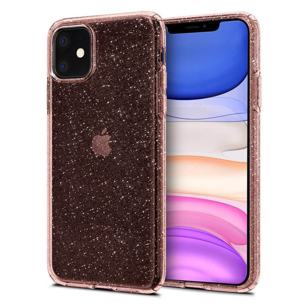 Spigen® Liquid Crystal Glitter™ 076CS27182 iPhone 11 Case - Rose Quartz