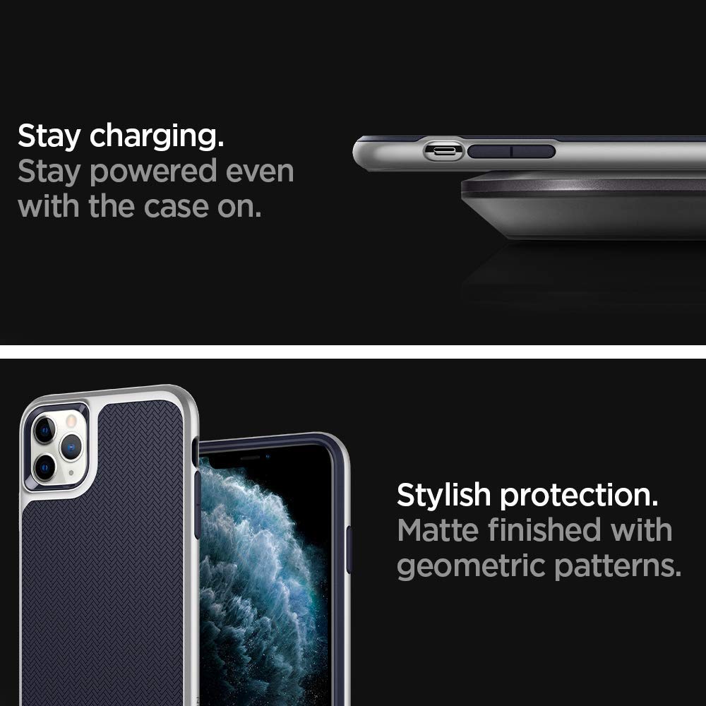Spigen® Neo Hybrid™ 075CS27147 iPhone 11 Pro Max Case - Satin Silver