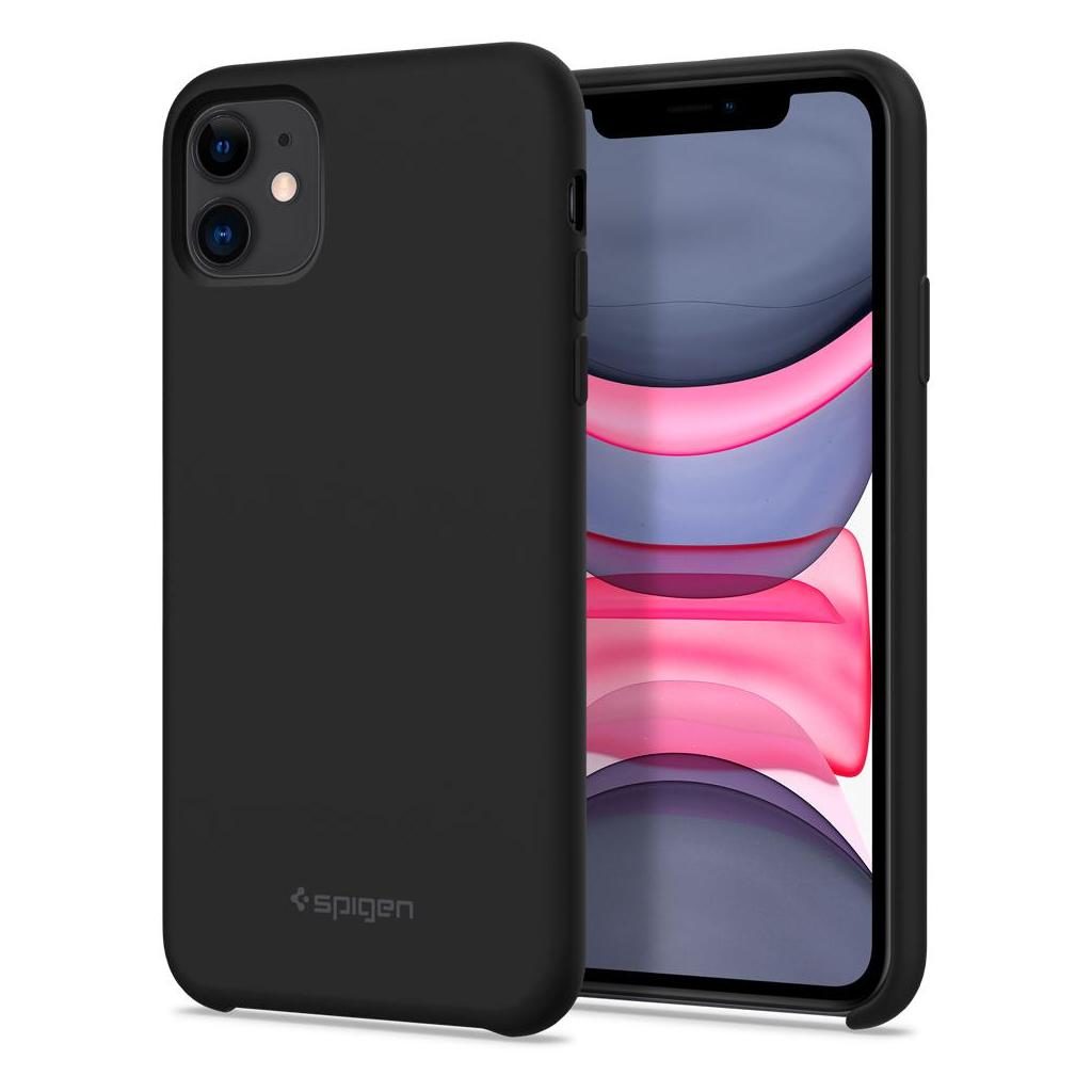 Spigen® Silicone Fit™ 076CS27528 iPhone 11 Case - Black