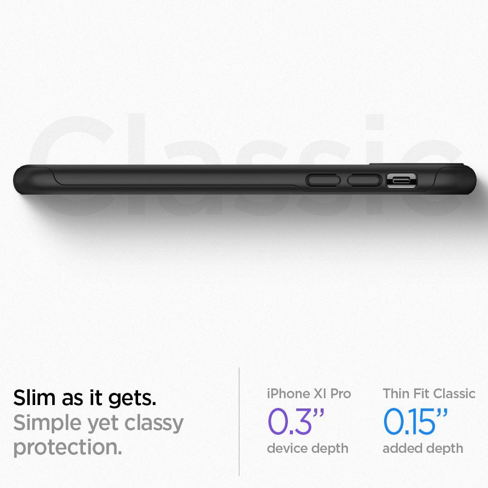 Spigen® Thin Fit Classic™ 075CS27432 iPhone 11 Pro Max Case - Black