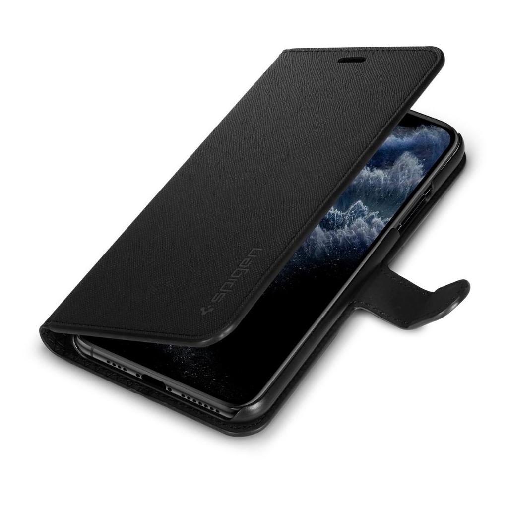 Spigen® Wallet S™ 077CS27247 iPhone 11 Pro Case - Saffiano Black