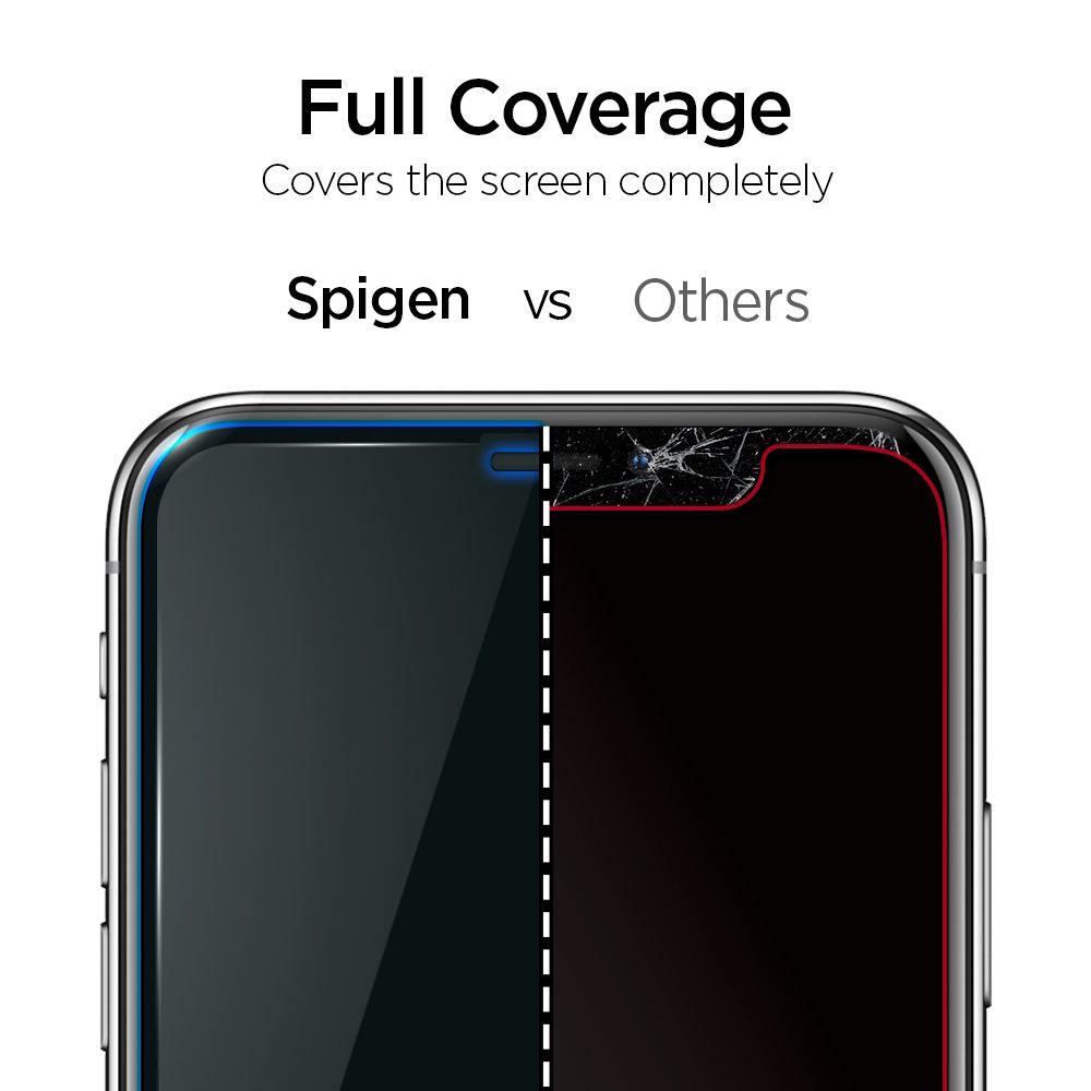 Spigen® GLAS.tR ALIGNmaster™ Full Cover AGL00106 iPhone 11 / XR Premium Tempered Glass Screen Protector