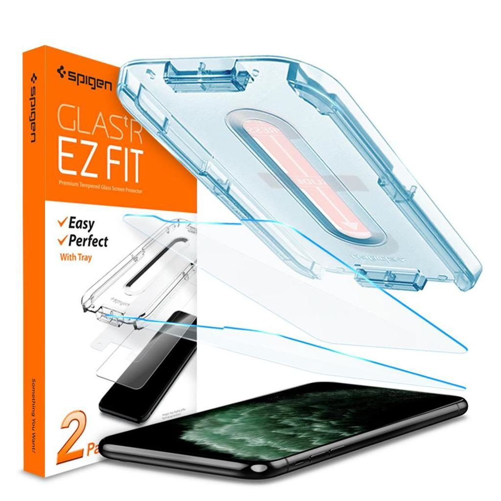 Spigen® (x2Pack) GLAS.tR EZ FIT™ 065GL25359 iPhone 11 Pro Max / XS Max Premium Tempered Glass Screen Protector