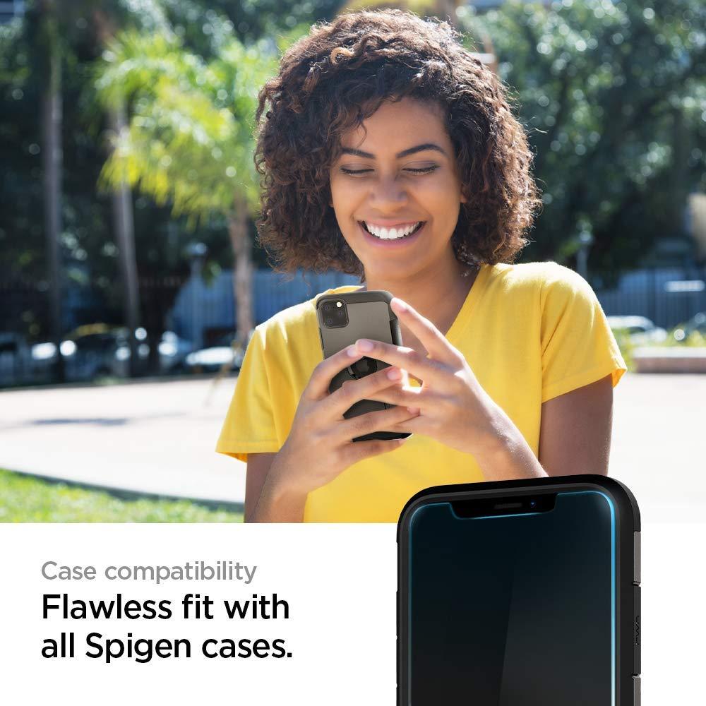 Spigen® (x2Pack) GLAS.tR EZ FIT™ 065GL25359 iPhone 11 Pro Max / XS Max Premium Tempered Glass Screen Protector