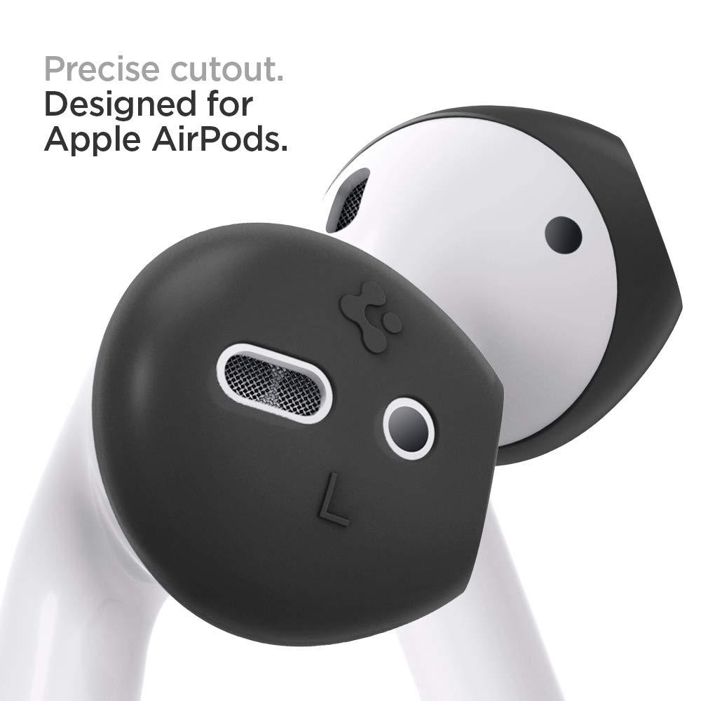 Spigen® RA220 AirPods Ear Tips (Silicone Cover) 066SD26296 Apple AirPods Case - Black