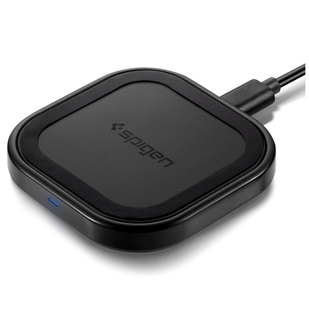 Spigen® SteadiBoost™ F309W 000CH26041 Compact Qi Fast Wireless Charger - Black