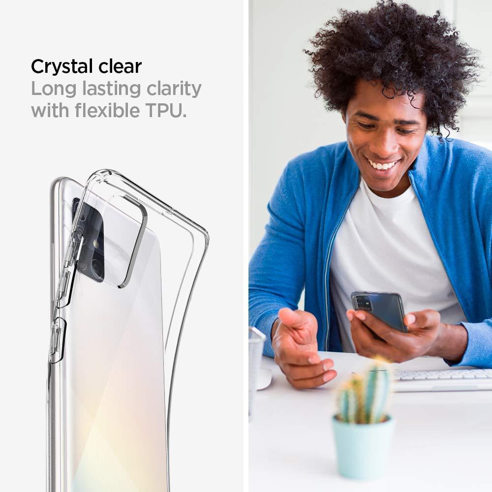 Spigen® Liquid Crystal™ ACS00564 Samsung Galaxy A51 Case - Crystal Clear