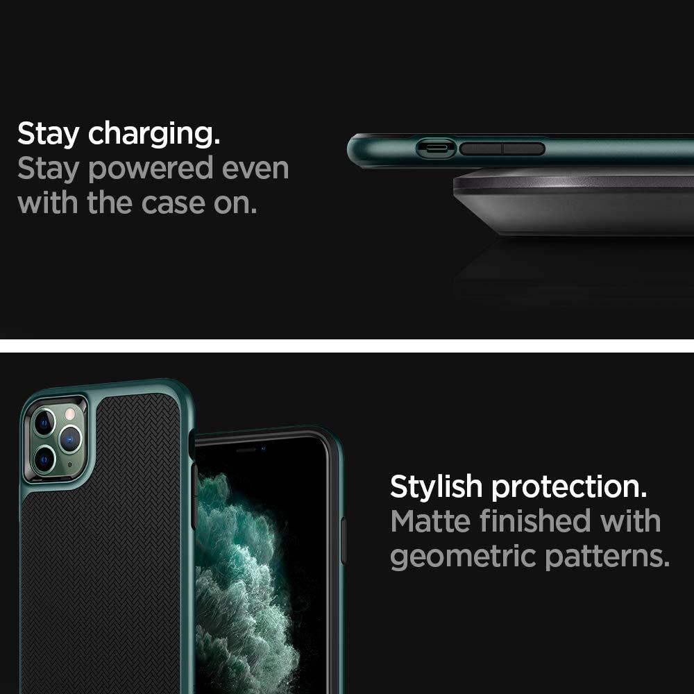 Spigen® Neo Hybrid™ ACS00415 iPhone 11 Pro Max Case - Midnight Green