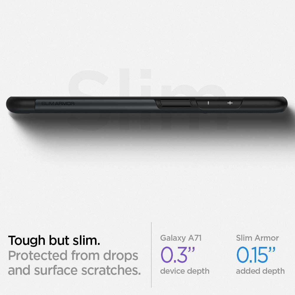 Spigen® Slim Armor™ ACS00820 Samsung Galaxy A51 Case - Metal Slate