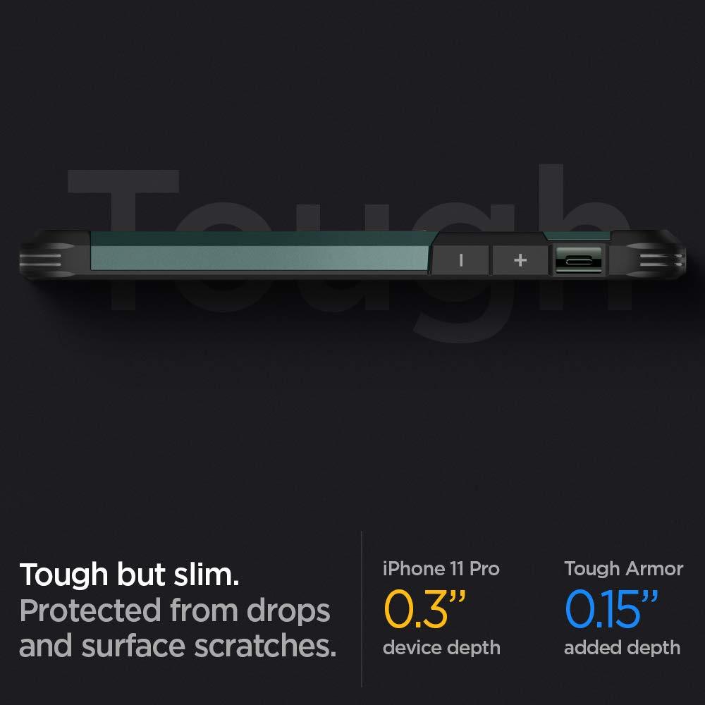 Spigen® Tough Armor™ ACS00414 iPhone 11 Pro Max Case - Midnight Green