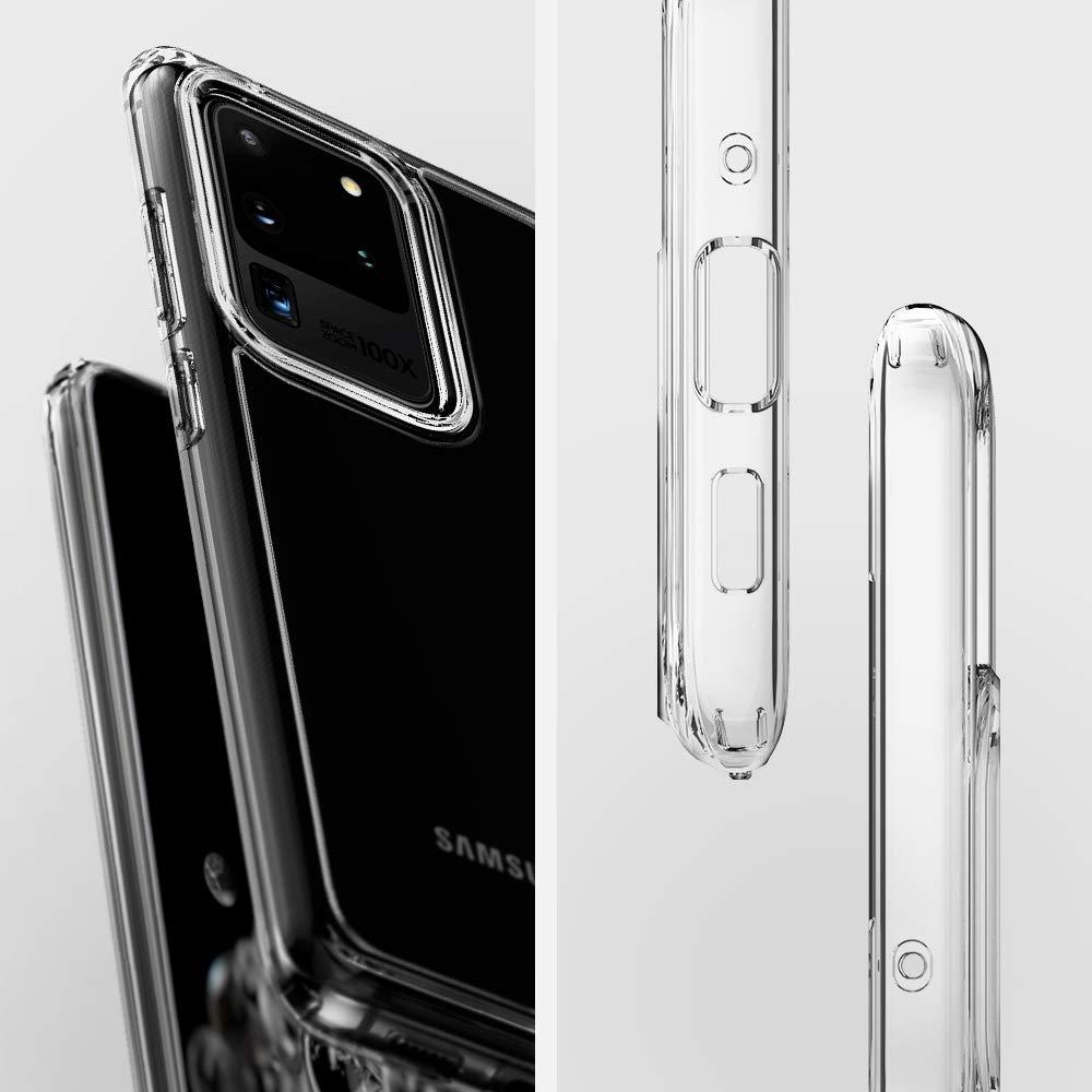 Spigen® Ultra Hybrid™ ACS00713 Samsung Galaxy S20 Ultra Case - Crystal Clear